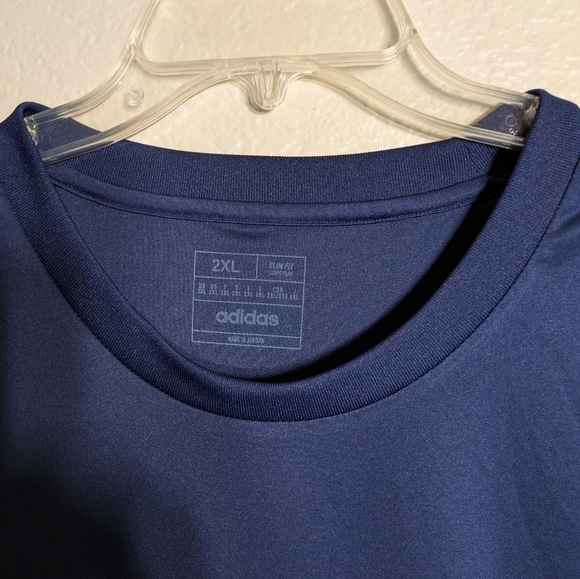 Adidas Men's Navy Blue Sports Shirt Size 2xl Pre-owned - Picture 6 of 7